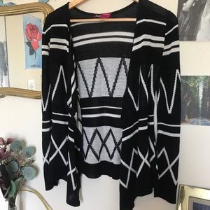Black and White Cardigan